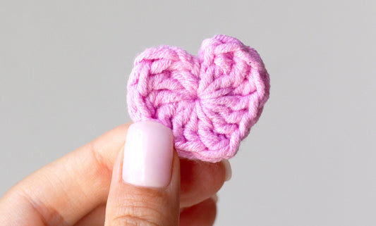 Crochet Heart Pattern + Video Tutorial (Step-by-Step)