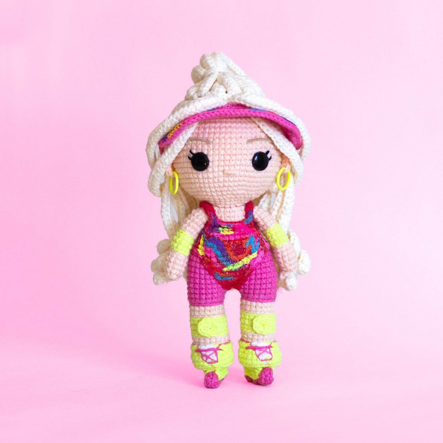 Barbie On Roller Skates Doll Amigurumi Crochet Pattern PDF