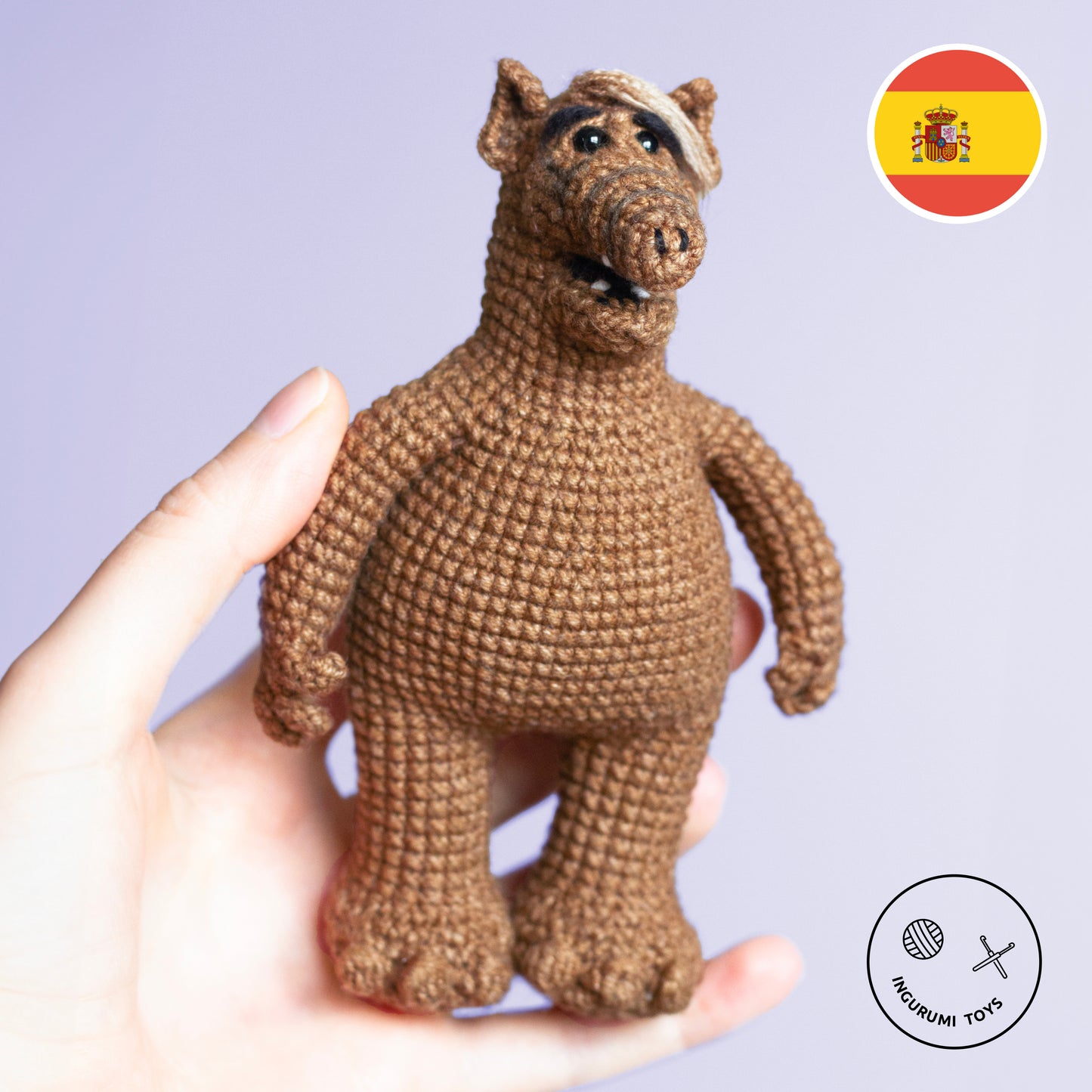 ALF Amigurumi: Patrón PDF para hacer la juguete de ALF