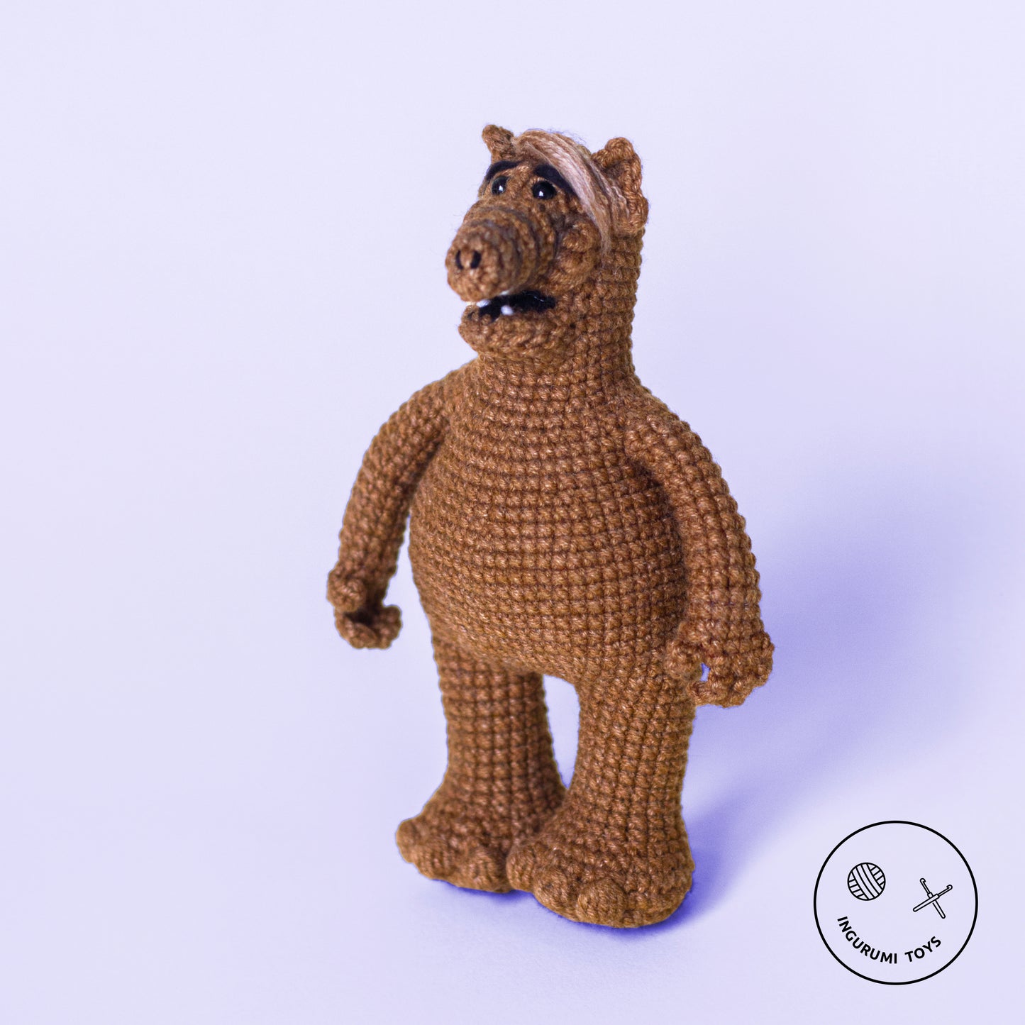 ALF the Alien and Lucky the cat Amigurumi Crochet Toy Pattern PDF