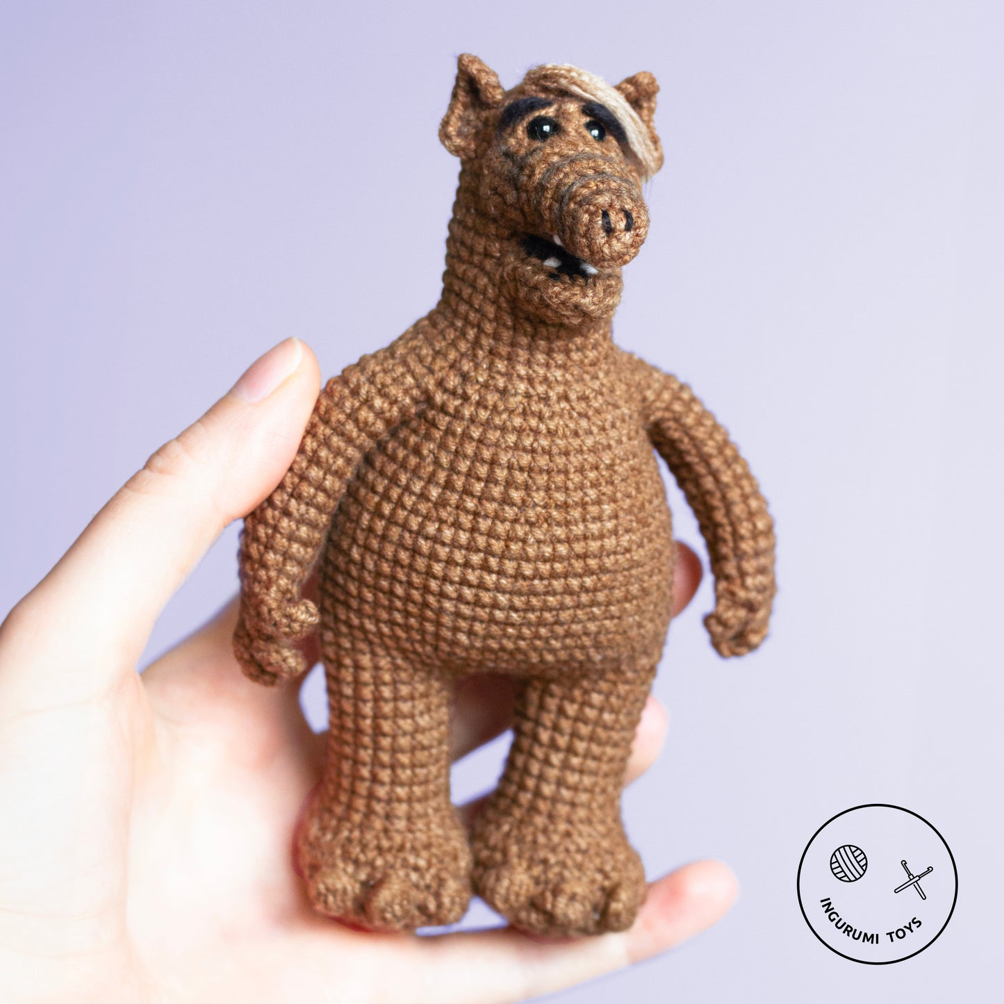 ALF the Alien and Lucky the cat Amigurumi Crochet Toy Pattern PDF