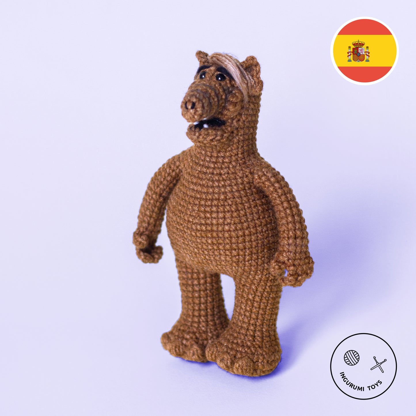 Tutorial para crochet: juguete amigurumi ALF en PDF