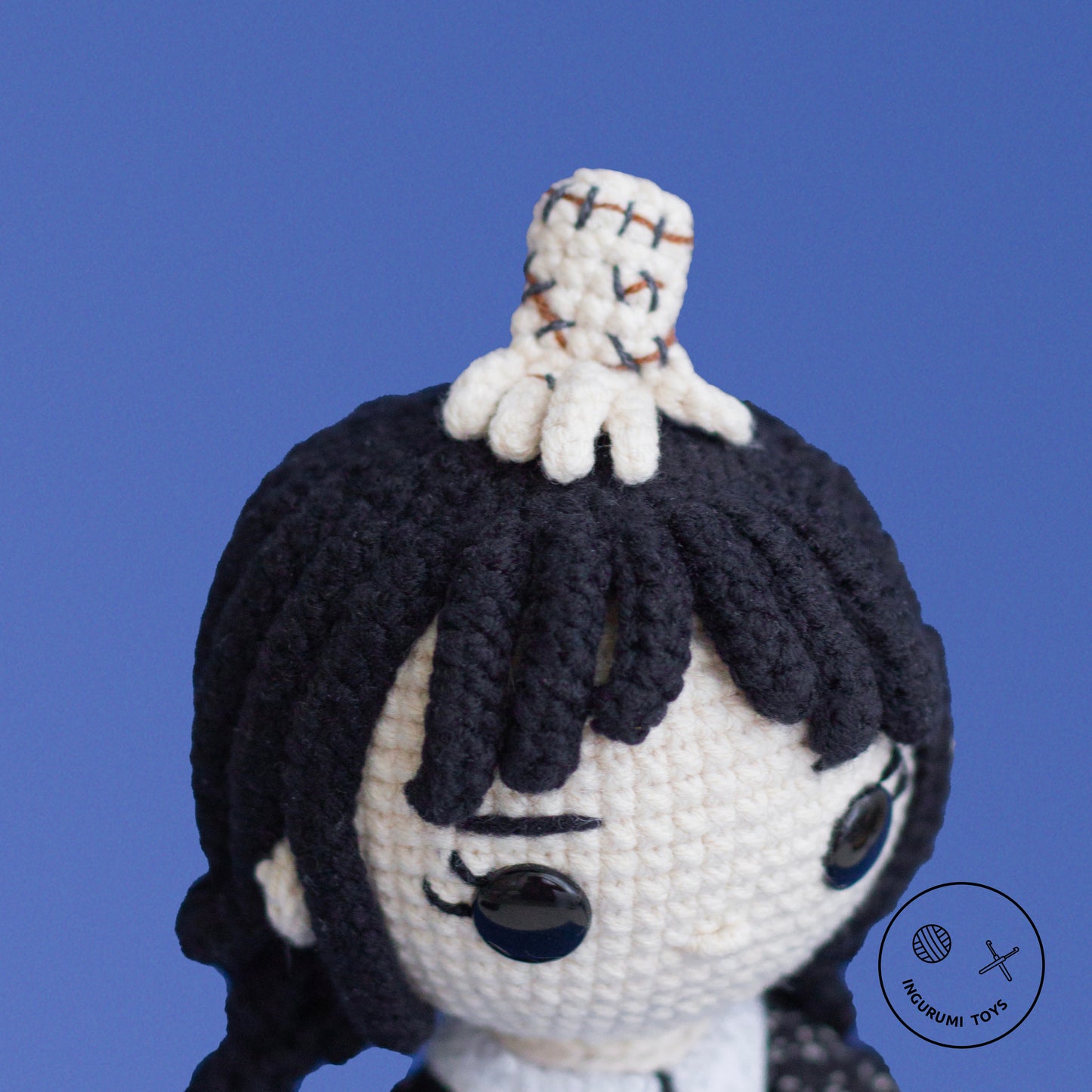 Wednesday Addams and Thing amigurumi crochet pattern – DIY gothic doll