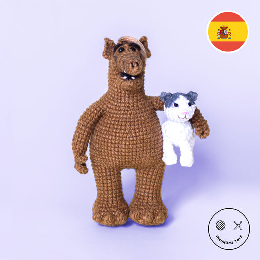 ALF crochet patrón de juguete amigurumi descargable en PDF