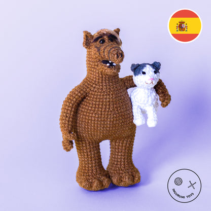 ALF crochet patrón de juguete amigurumi descargable en PDF
