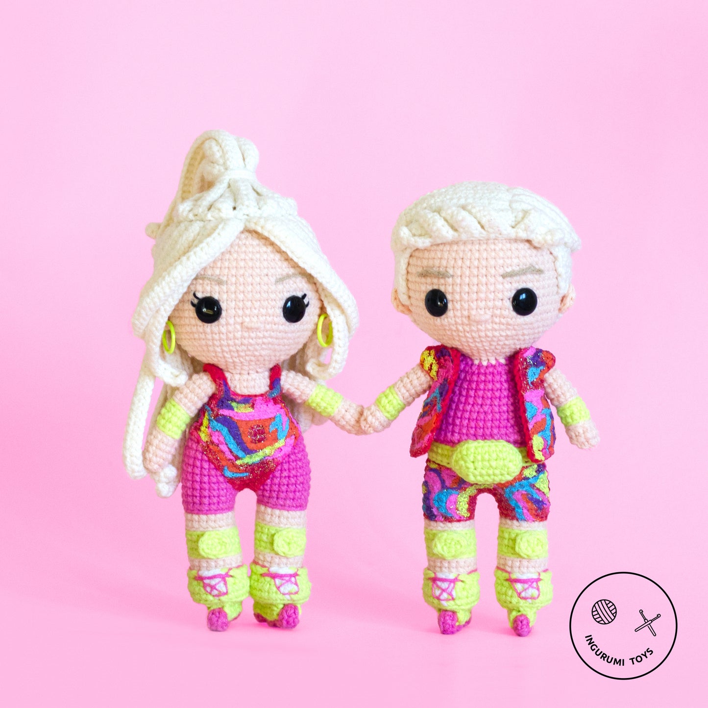 Barbie and Ken Amigurumi Crochet Doll Pattern PDF