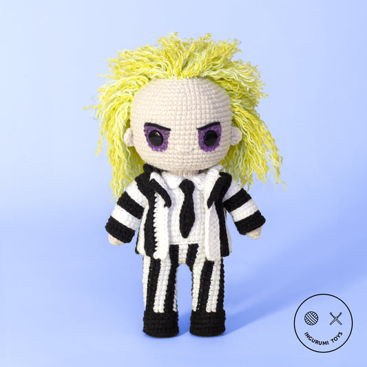 Beetlejuice Amigurumi Doll Crochet Pattern PDF