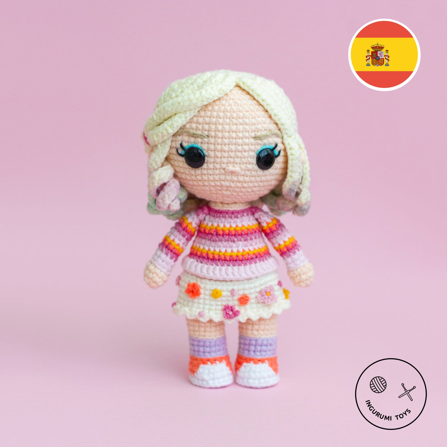 Merlina Addams & Enid Sinclair amigurumi patrón muñeca PDF