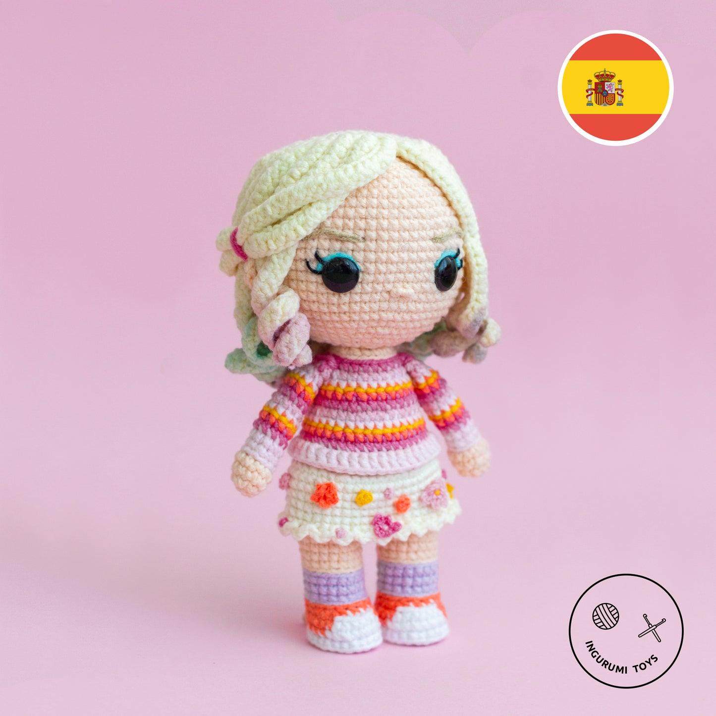 Merlina Addams & Enid Sinclair amigurumi patrón muñeca PDF