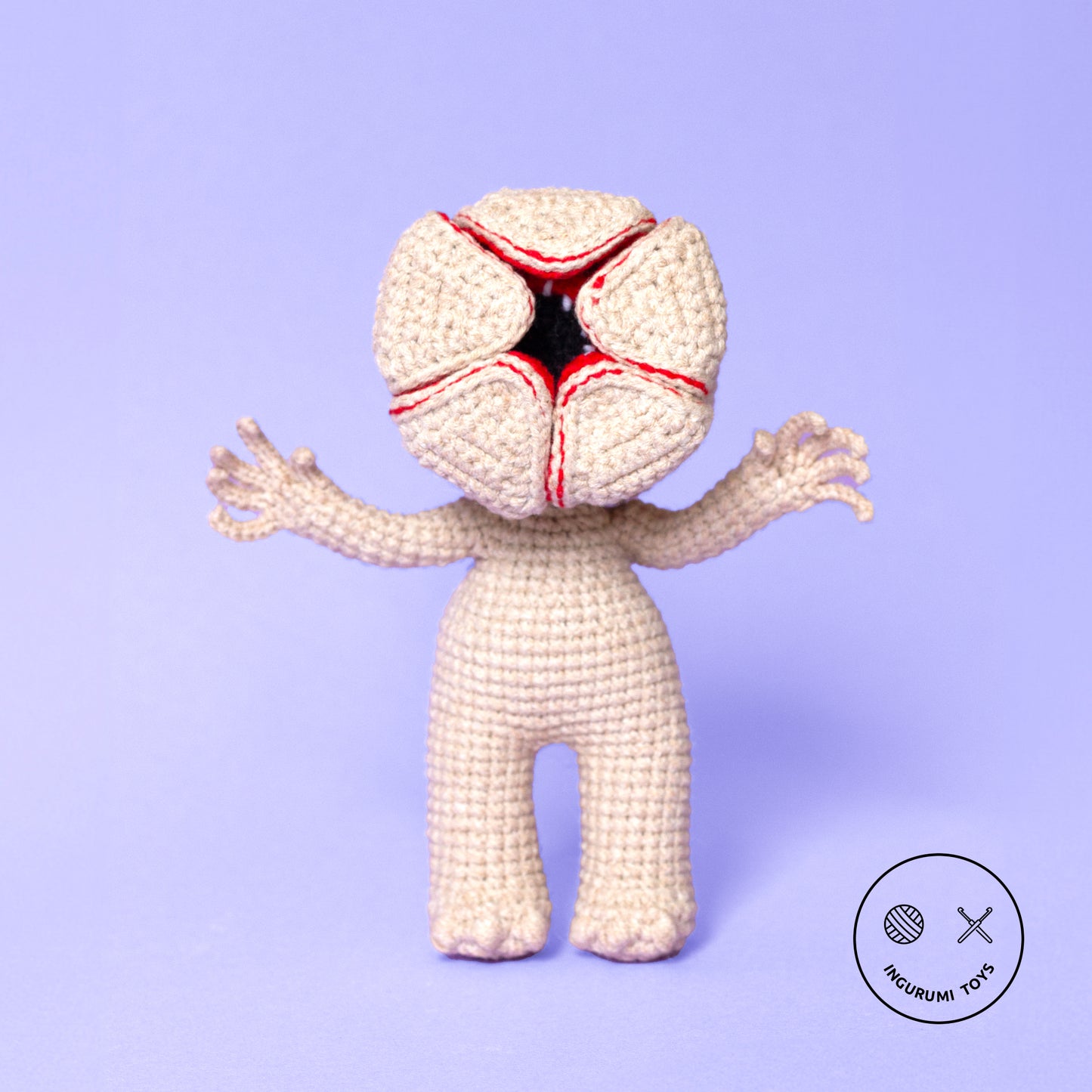 Patrón de crochet juguete Demogorgon Amigurumi PDF