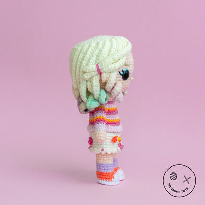 Wednesday Addams and Enid Sinclair Amigurumi Crochet Doll PDF Pattern