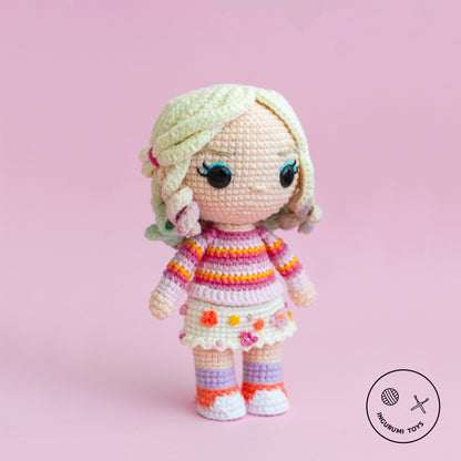 Wednesday Addams and Enid Sinclair Amigurumi Crochet Doll PDF Pattern
