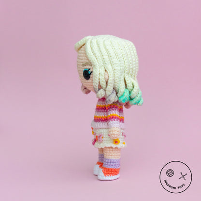 Wednesday Addams and Enid Sinclair Amigurumi Crochet Doll PDF Pattern