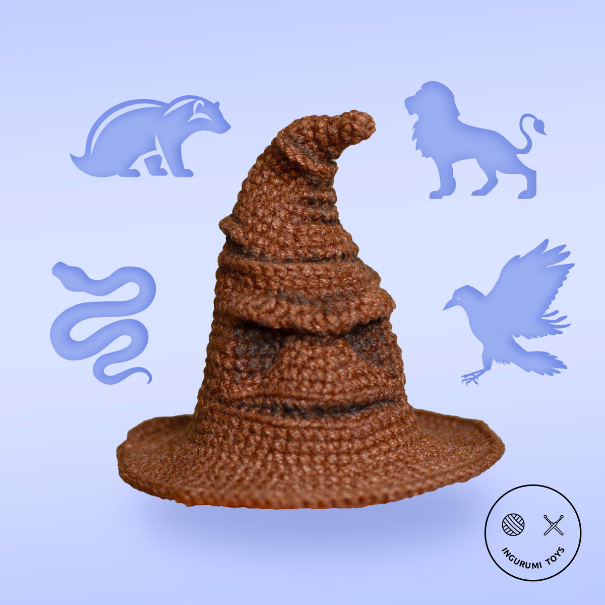 Crochet Pattern Sort Harry Potter, Dumbledore & Sorting Hat – Amigurumi Crochet Pattern Bun ...